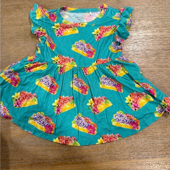 Posh Peanut Taco Floral Peplum Set - Picture 3 of 4